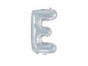 Ballon mylar lettre ''E'' - 35cm - holographique