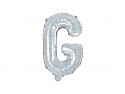 Ballon mylar lettre ''G'' - 35cm - holographique