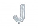 Ballon mylar lettre ''J'' - 35cm - holographique