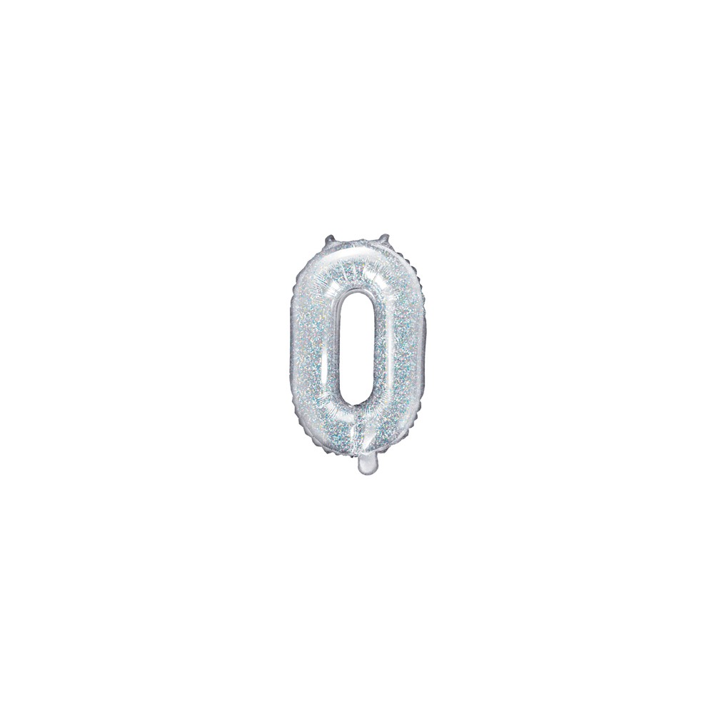 Ballon mylar lettre ''O'' - 35cm - holographique