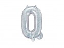 Ballon mylar lettre ''Q'' - 35cm - holographique