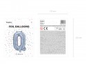 Ballon mylar lettre ''Q'' - 35cm - holographique