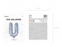 Ballon mylar Lettre ''U'' - 35cm - holographique