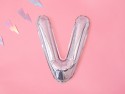 Ballon mylar lettre ''V'' - 35cm - holographique