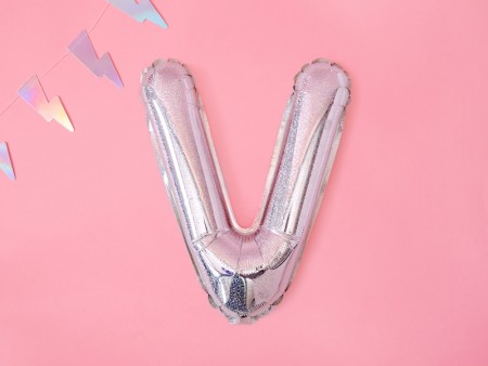 Ballon mylar lettre ''V'' -...