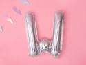 Ballon mylar lettre ''W'' - 35cm - holographique