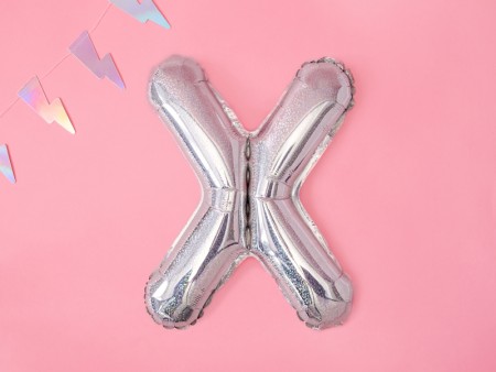 Ballon mylar lettre ''X'' -...