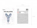 Ballon mylar lettre ''Y'' - 35cm - holographique