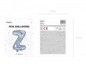 Ballon mylar lettre ''Z'' - 35cm - holographique