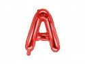 Ballon en mylar Lettre ''A'' - 35cm - rouge