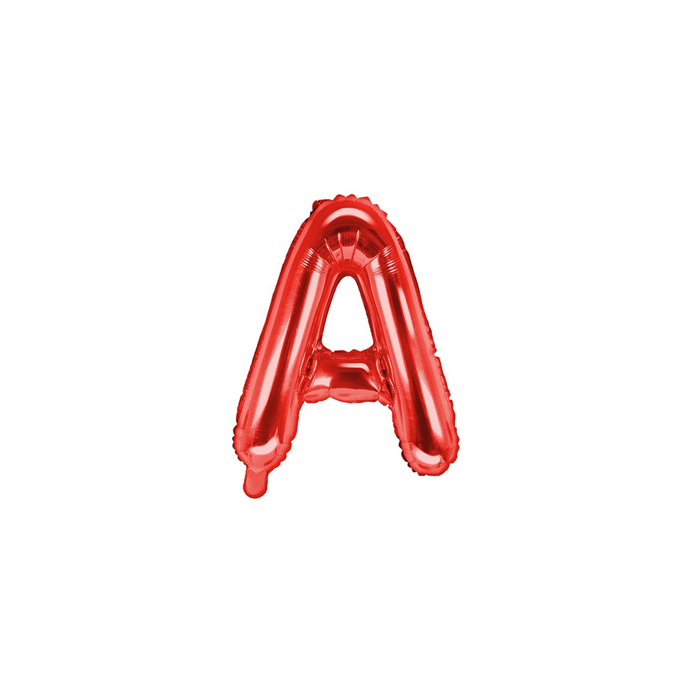 Ballon en mylar Lettre ''A'' - 35cm - rouge