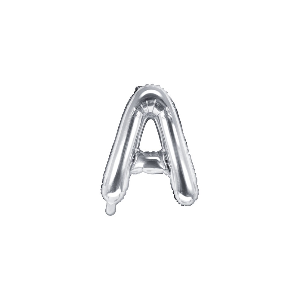 Ballon mylar lettre ''A'' - 35cm - argent