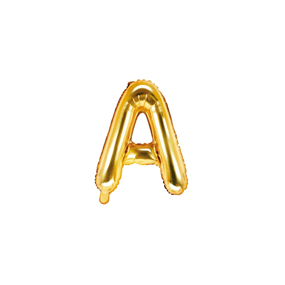 Ballon mylar lettre ''A'' - 35cm - or