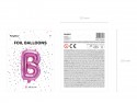 Ballon mylar Lettre ''B'' - 35cm - rose foncé