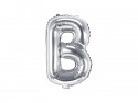 Ballon mylar lettre ''B'' - 35cm - argent