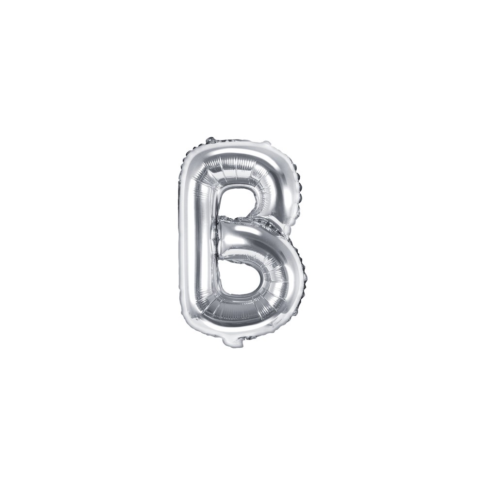 Ballon mylar lettre ''B'' - 35cm - argent