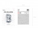 Ballon mylar lettre ''B'' - 35cm - argent