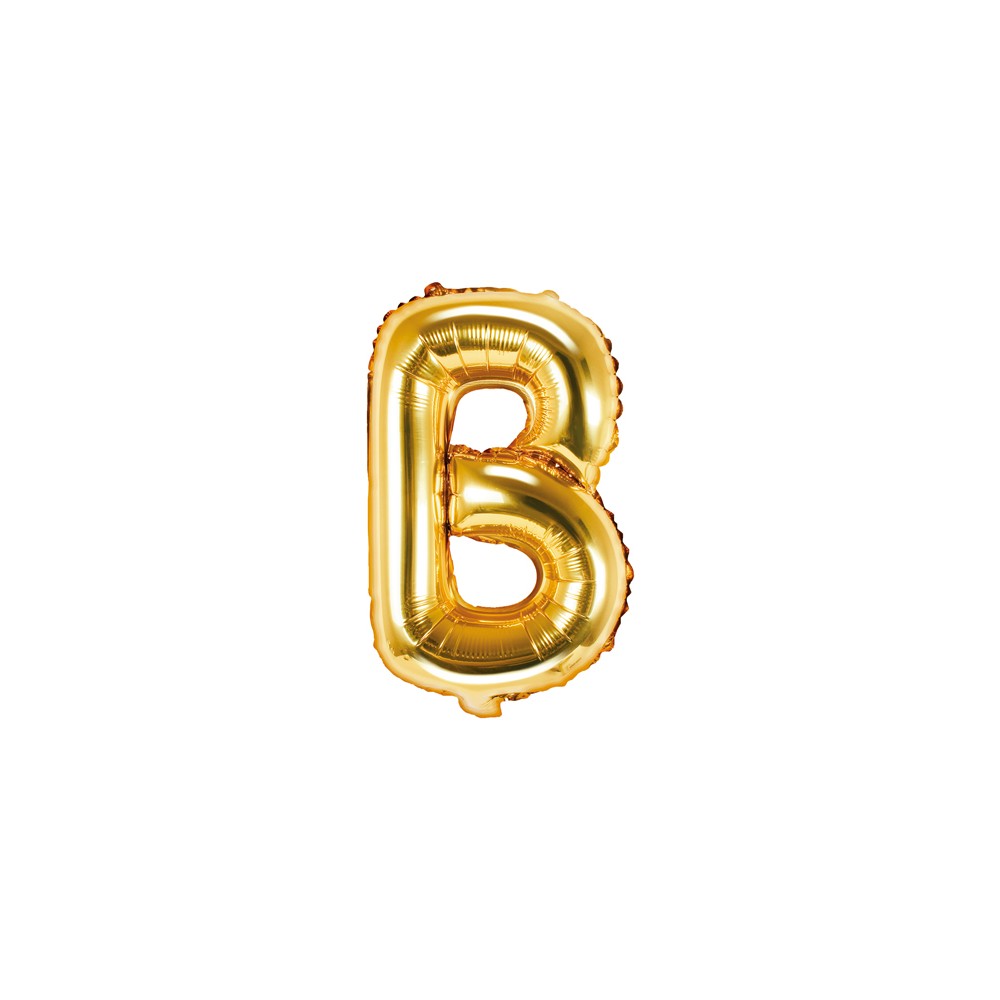 Ballon mylar lettre ''B'' - 35cm - or