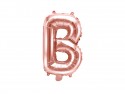 Ballon mylar Lettre ''B'' - 35cm - or rose