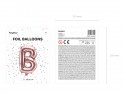 Ballon mylar Lettre ''B'' - 35cm - or rose