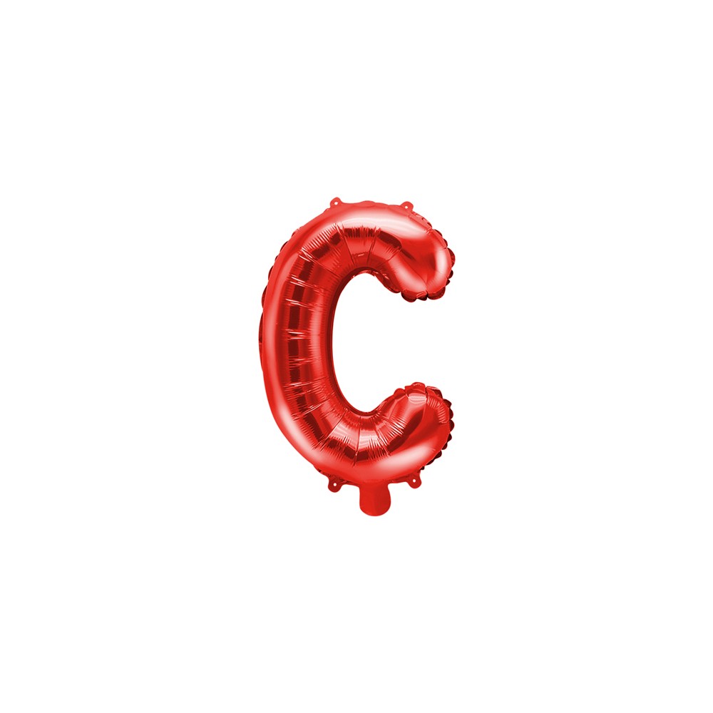 Ballon en mylar Lettre ''C'' - 35cm - rouge