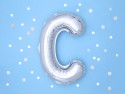 Ballon mylar lettre ''C'' - 35cm - argent