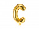 Ballon mylar lettre ''C'' - 35cm - or
