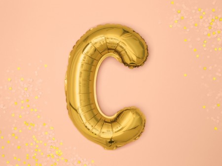 Ballon mylar lettre ''C'' -...