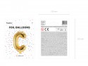 Ballon mylar lettre ''C'' - 35cm - or