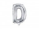 Ballon mylar lettre ''D'' - 35cm - argent