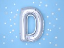 Ballon mylar lettre ''D'' - 35cm - argent