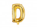 Ballon mylar lettre ''D'' - 35cm - or