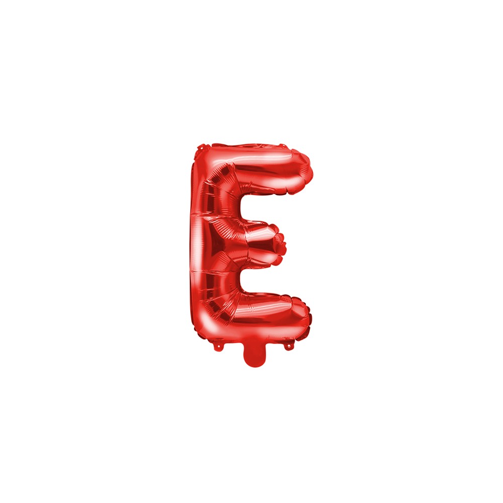 Ballon en mylar Lettre ''E'' - 35cm - rouge