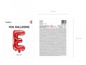 Ballon en mylar Lettre ''E'' - 35cm - rouge