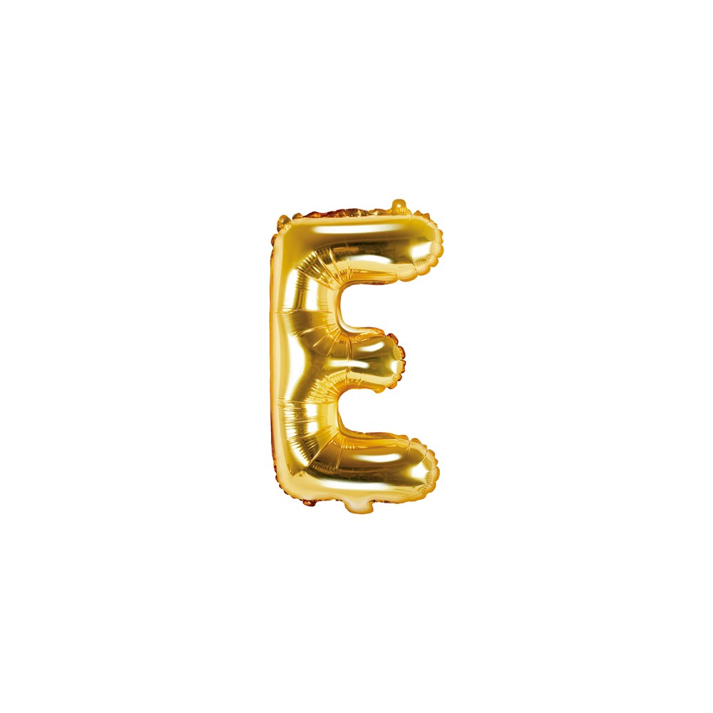 Ballon mylar lettre ''E'' - 35cm - or