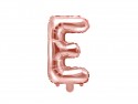 Ballon mylar Lettre ''E'' - 35cm - or rose