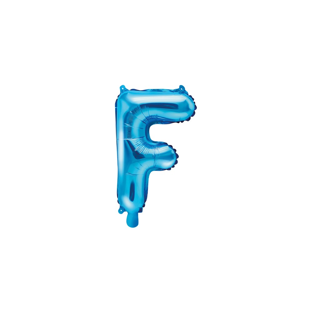 Ballon mylar Lettre ''F'' - 35cm - bleu