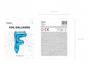 Ballon mylar Lettre ''F'' - 35cm - bleu