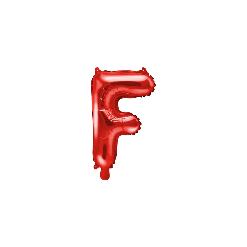 Ballon en mylar Lettre ''F'' - 35cm - rouge