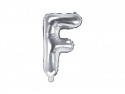 Ballon mylar lettre ''F'' - 35cm - argent