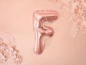 Ballon mylar Lettre ''F'' - 35cm - or rose