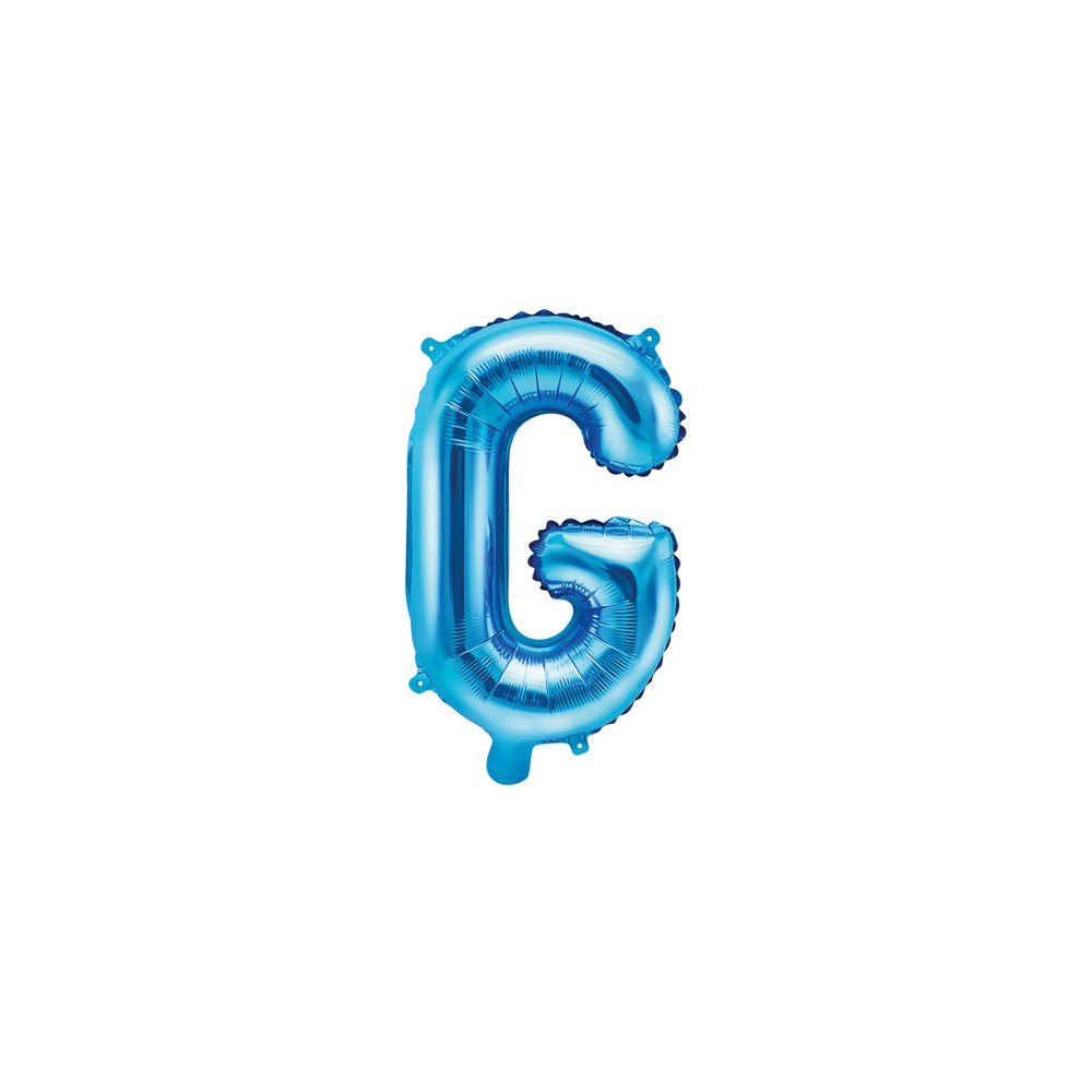 Ballon mylar lettre ''G'' - 35cm - bleu
