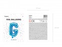 Ballon mylar lettre ''G'' - 35cm - bleu