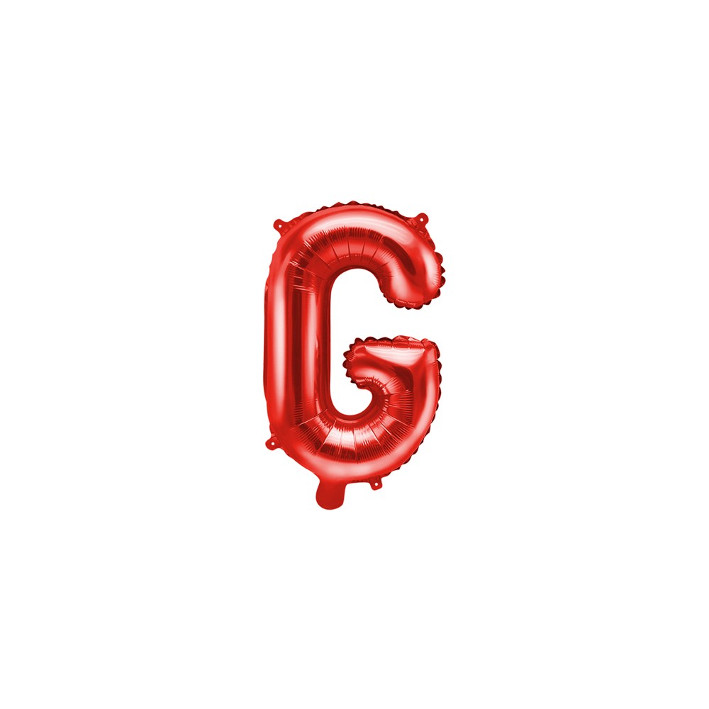 Ballon en mylar Lettre ''G'' - 35cm - rouge