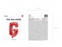 Ballon en mylar Lettre ''G'' - 35cm - rouge
