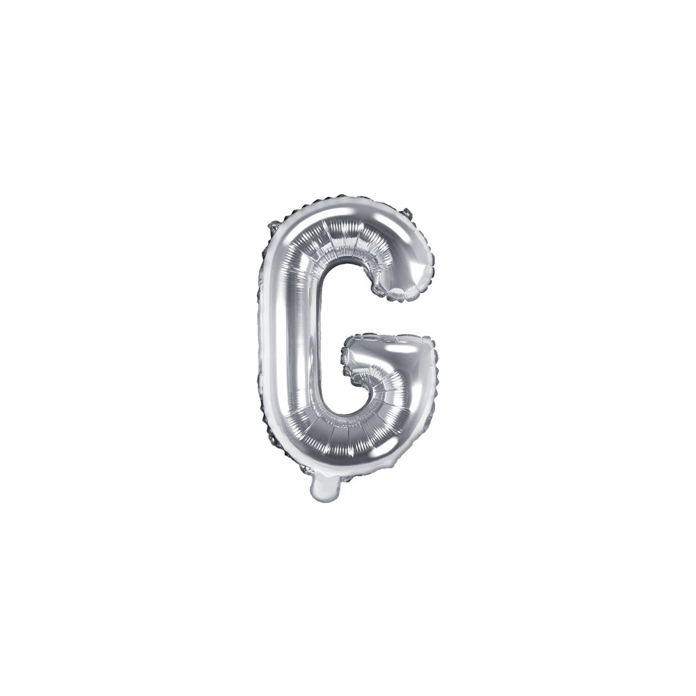 Ballon mylar lettre ''G'' - 35cm - argent