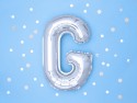 Ballon mylar lettre ''G'' - 35cm - argent