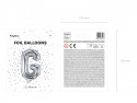 Ballon mylar lettre ''G'' - 35cm - argent