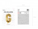 Ballon mylar lettre ''G'' - 35cm - or