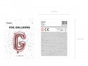 Ballon mylar Lettre ''G'' - 35cm - or rose